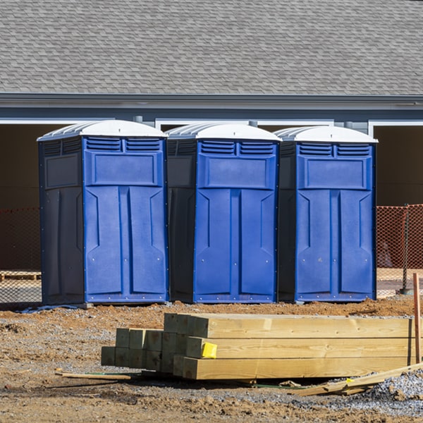 what is the expected delivery and pickup timeframe for the portable restrooms in Glen Flora